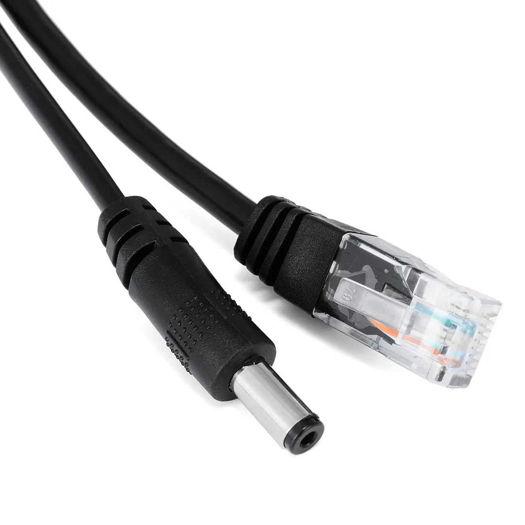 Naujas Atvykimo 1pc Aktyvus PoE Splitter Galios Garso Kabelį Per Ethernet 48V į 12V Atitinka IEEE802.3af 15.4 W