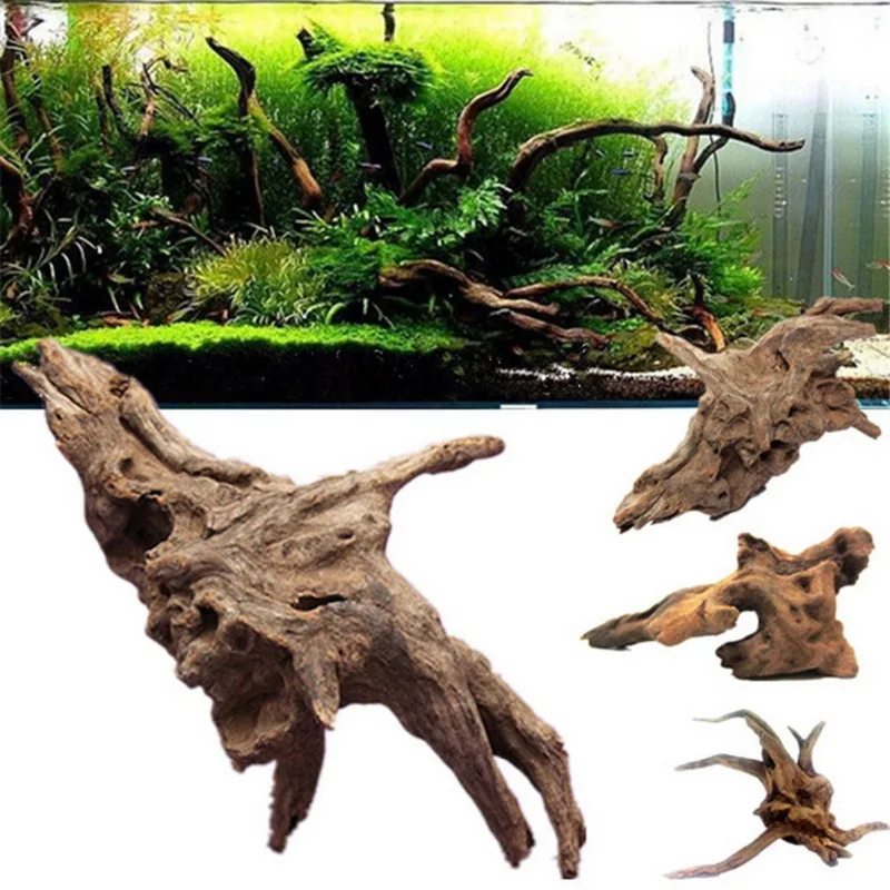 Natūralaus Medžio Kamieno Driftwood Medžio Akvariumo Žuvų Bakas Augalų Apdailos Ornamentu Landscap Gėlių Žolės Dekoras