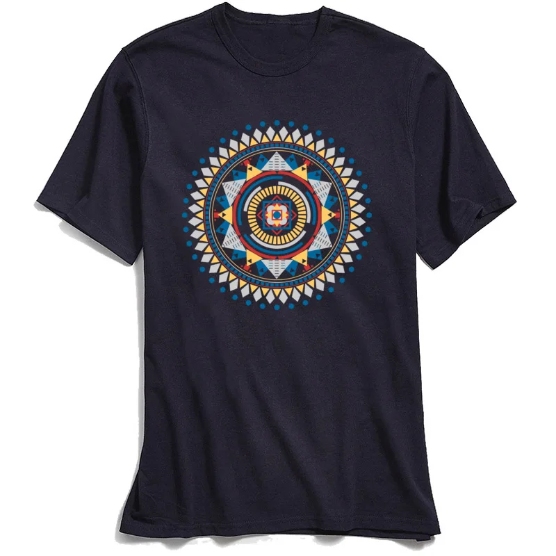 Marškinėliai Suaugusiems Mandala Atspausdintas Ant Vyrų Marškinėlius Didesnės Valstybės Medvilnės Viršūnes Gimtadienio Violetinė Geometriniai T-marškinėliai trumpomis Rankovėmis Tee