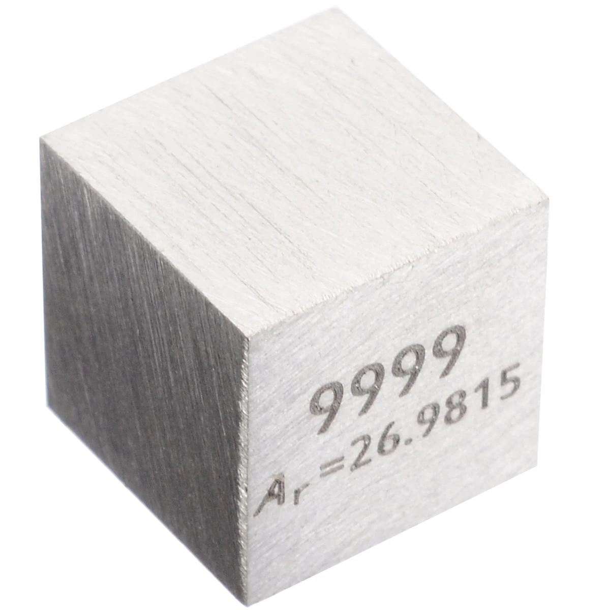 1Pcs 99.99% Aukšto Grynumo Aliuminio Lydinio 10mm Kubo Raižyti Elementų Periodinės Lentelės Amatų Įrankiai
