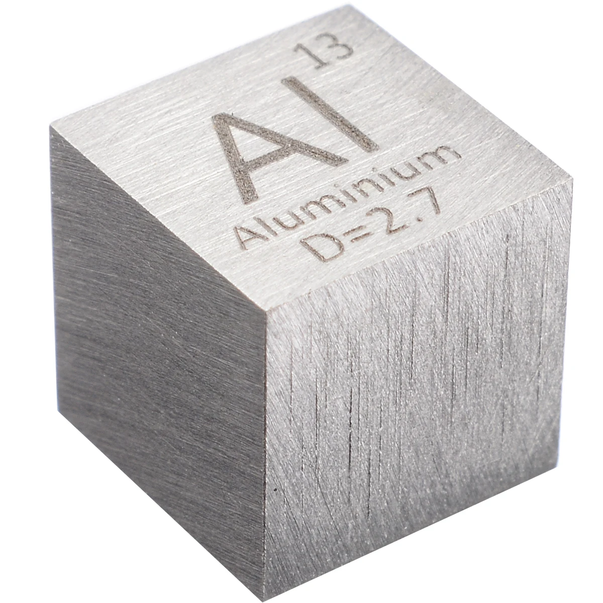 1Pcs 99.99% Aukšto Grynumo Aliuminio Lydinio 10mm Kubo Raižyti Elementų Periodinės Lentelės Amatų Įrankiai
