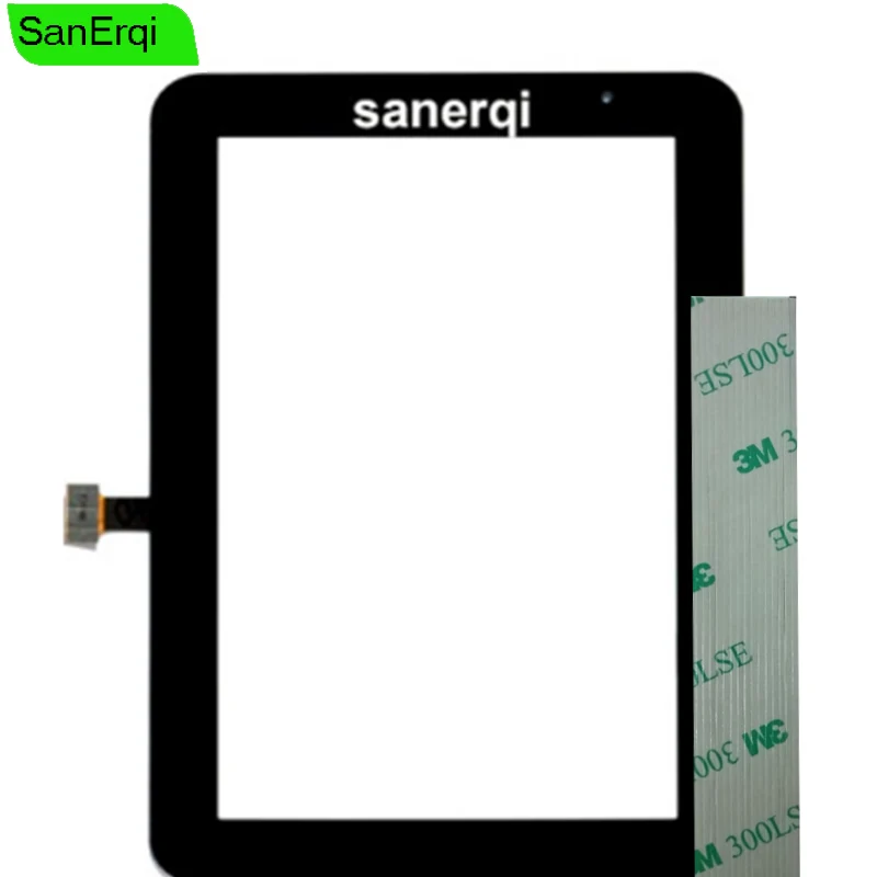 SanErqi Touch Panel Ekrano skaitmeninis keitiklis, Skirtas SAMSUNG GALAXY Tab 2 P3110 P3100 Ekranas 7.0