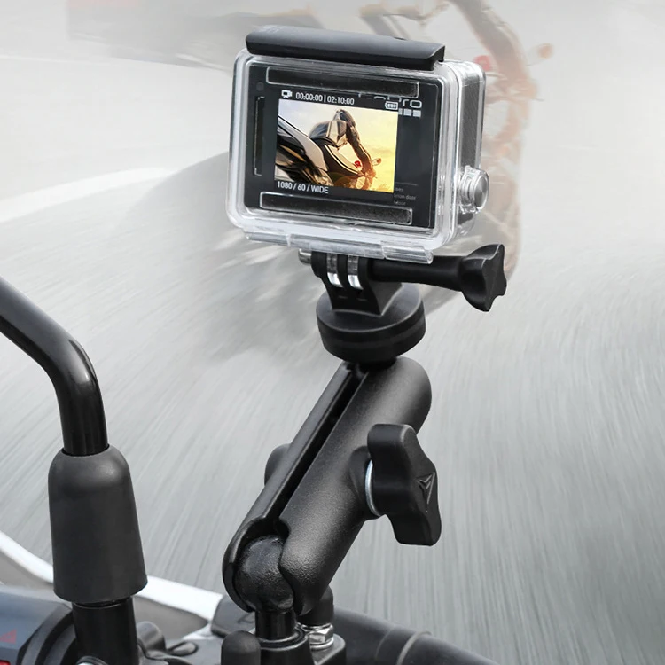 360Rotate Motociklo Telefono Turėtojas Sporto Kamera DV Stovėti Parama Gopro GPS Dviračio Laikiklis, Skirtas 