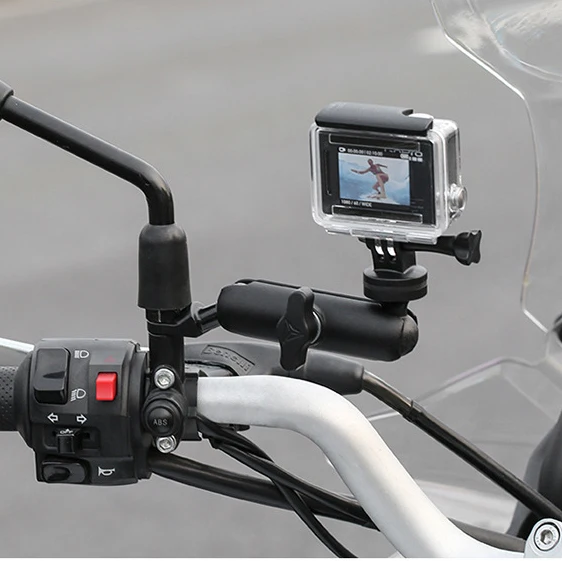 360Rotate Motociklo Telefono Turėtojas Sporto Kamera DV Stovėti Parama Gopro GPS Dviračio Laikiklis, Skirtas 
