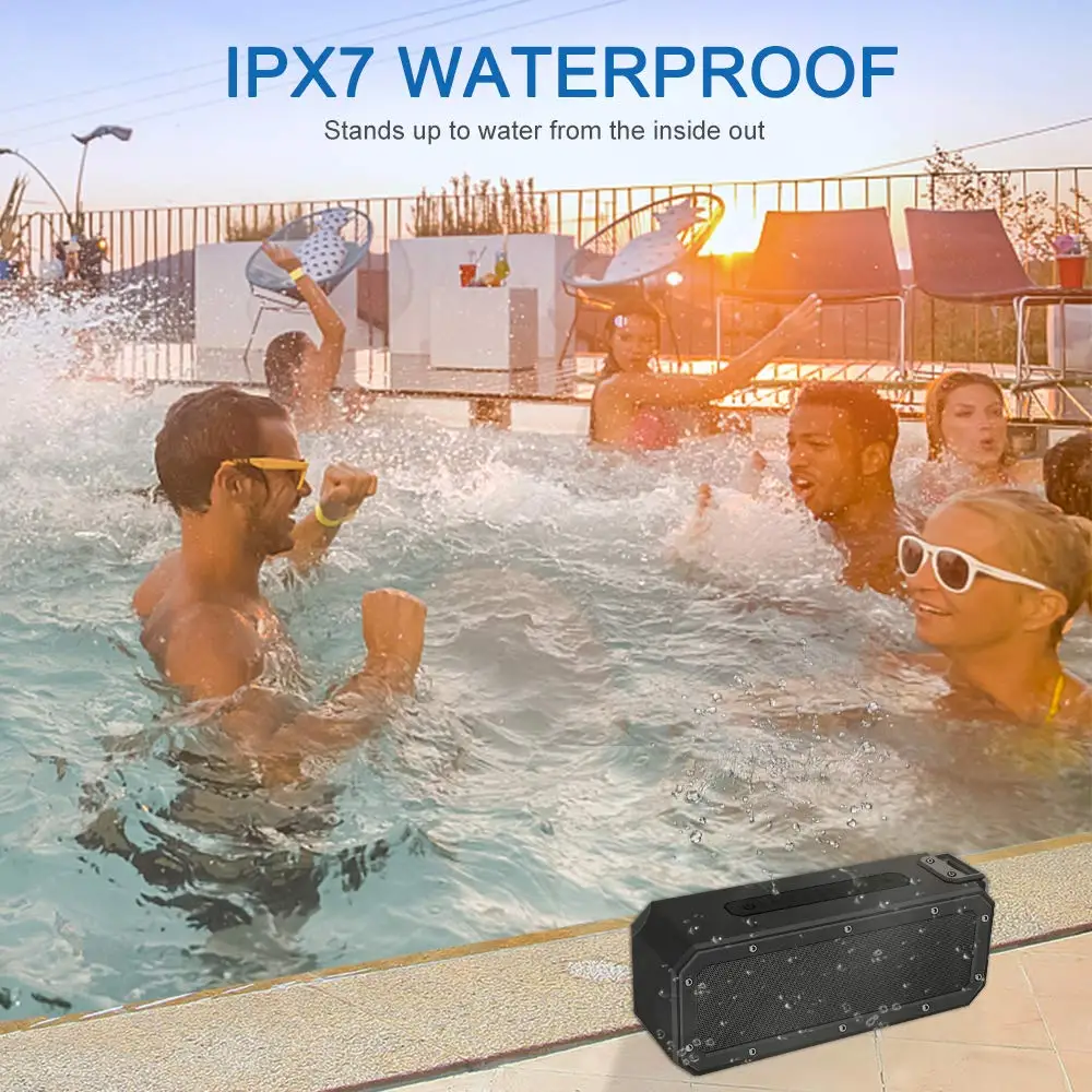 XDOBO X3 pro 40W Nešiojamą Belaidį Bluetooth Garsiakalbį Soundbar žemų dažnių garsiakalbis su Deep Bass IPX7 atsparus Vandeniui Ryšio atstumas 60m