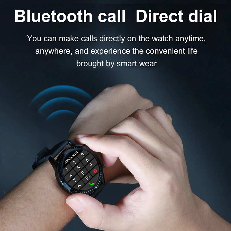 LIGE 2020 naujas smart watch vyrų laikrodis-telefonas gali Skambinti, atsiliepti į skambučius muzikos atkūrimo širdies ritmo sporto multi-funkcija smartwatch+Box