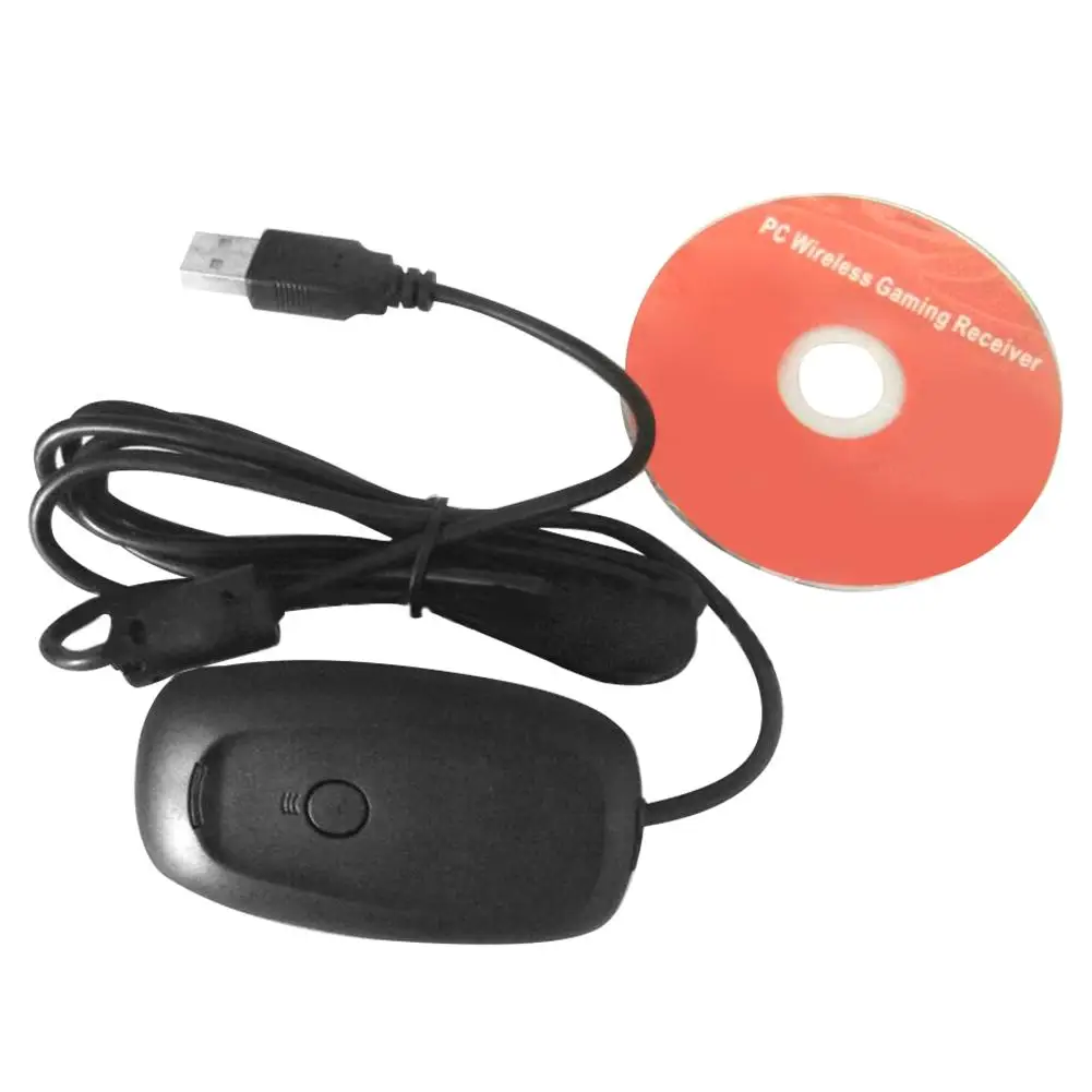 Wireless Gamepad PC Adapterio Žaidimų Valdiklis USB Imtuvas, skirtas Xbox 360 Konsolės su CD