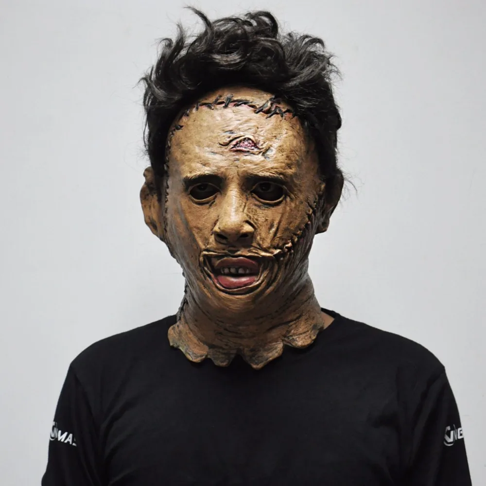 Texas Chainsaw Massacre Leatherface Kaukės Iš Latekso Scary Movie Helovyno Cosplay Kostiumas Šalis Įvykio Rekvizitai Žaislai Karnavalas Kaukė