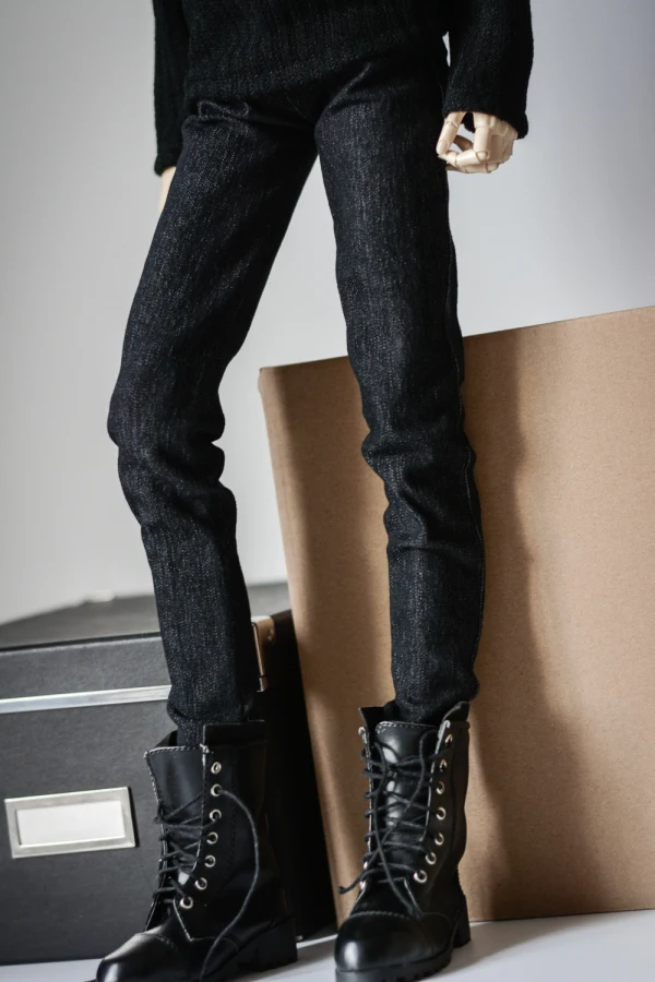 BJD doll drabužiai tinka 1/3 ir 1/4 MSD DD mažų pėdų ruožas džinsinio audinio kelnės su 2-spalvų lėlės priedai