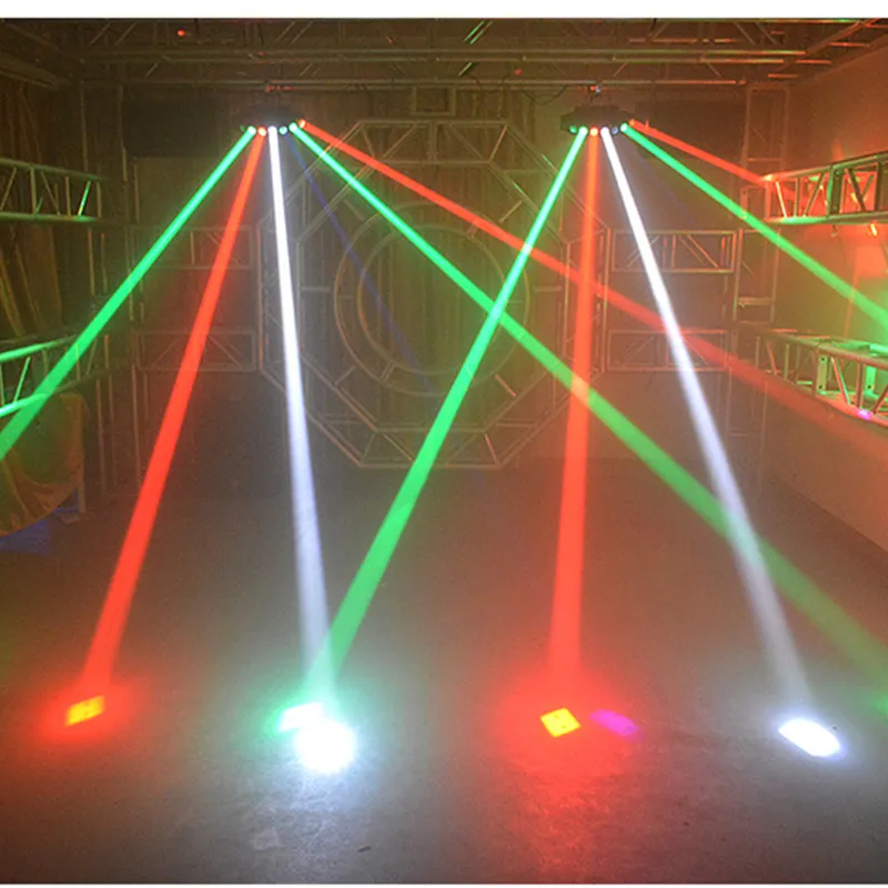 Vėduoklės formos aštuonių akių šviesos šviesos šou, scenos apšvietimas sukasi žibintai ktv flash baras lazeris lazerio šviesos spalvinga