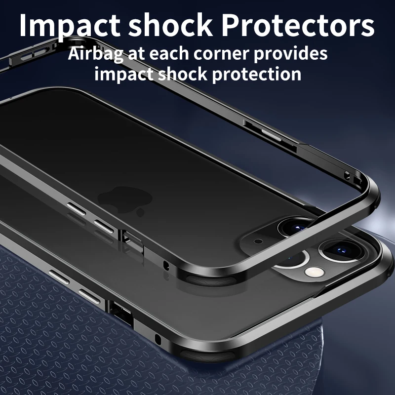 Iphone 12 Mini Atveju Bamperis Metalo, Aliuminio Rėmas, Dangtelis, skirtas 