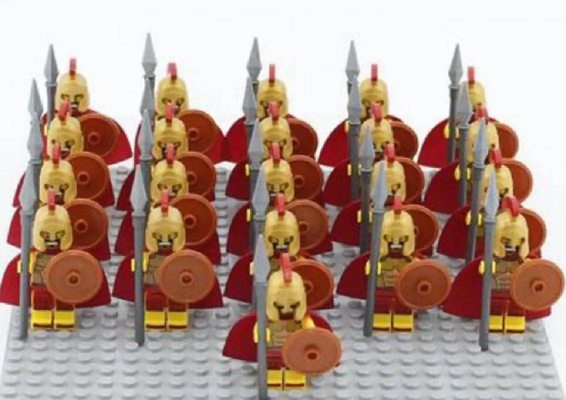 Karinės Kareiviai, Romėnų Kareivis Serijos Vieno Spartan Kariai Soldaditos De Plastico Militares Kūrimo Bloką Žaislas