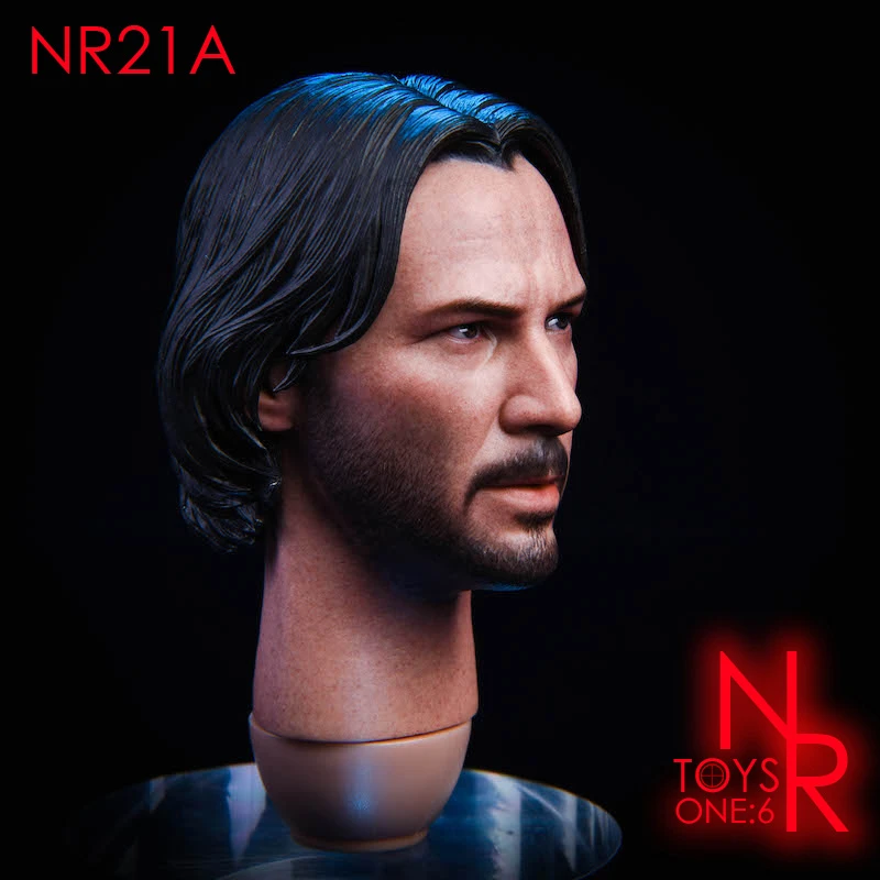 1/6 NR21A Keanu Reeves 2.0 Normali Versija Galvos Modelį NRtoys Tilpti 12