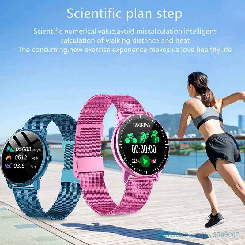 Mados Nerūdijančio Plieno Smartwatch Moterys Vyrai Fitness Tracker Elektroninis Laikrodis Skirta 