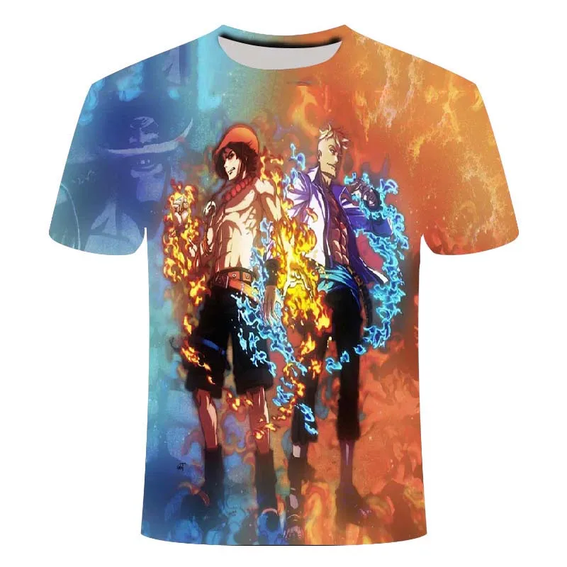 Klasikinis Anime 3D Spausdinimo T-marškinėliai, Moteriški vyriški Juokinga Drabužių Luffy Atspausdinta Marškinėliai 2020 Metų Vasaros Atsitiktinis Viršų T-shirt