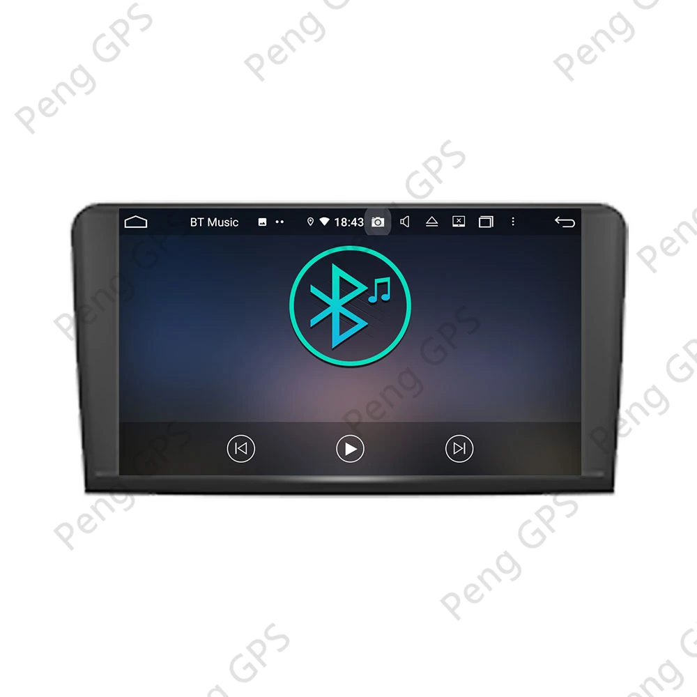 8 Colių GPS Navigacija Mercedes-Benz ML KLASĖ W164 Android 10.0 Automobilio Stereo Touchscreen DVD Grotuvas, Multimedia AM Radijo Carplay
