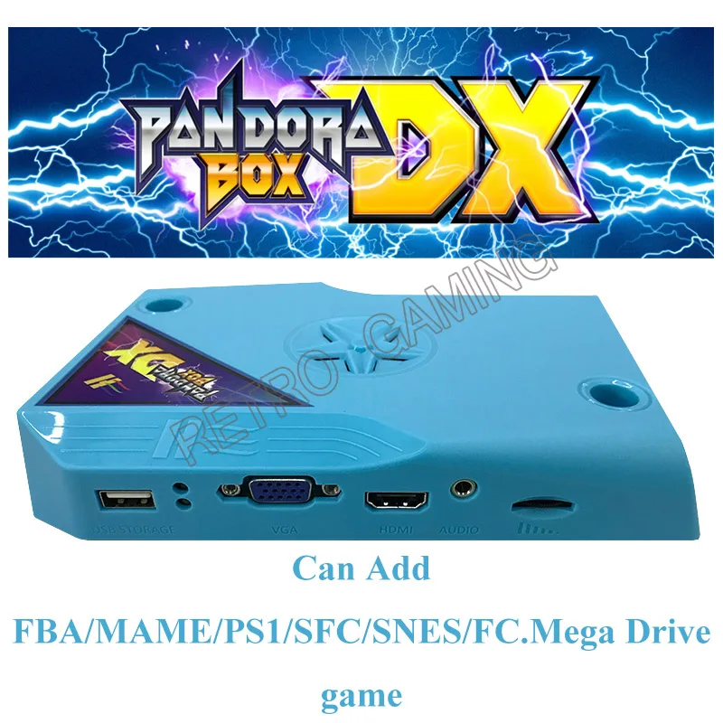 Pandora Box DX CRT/CGA VGA HDMI Arcade Plokštė Jamma Versija PCB Lenta 3000 1 3/4P Pridėti FBA MAME PS1 SFC SNES FC MD Žaidimas