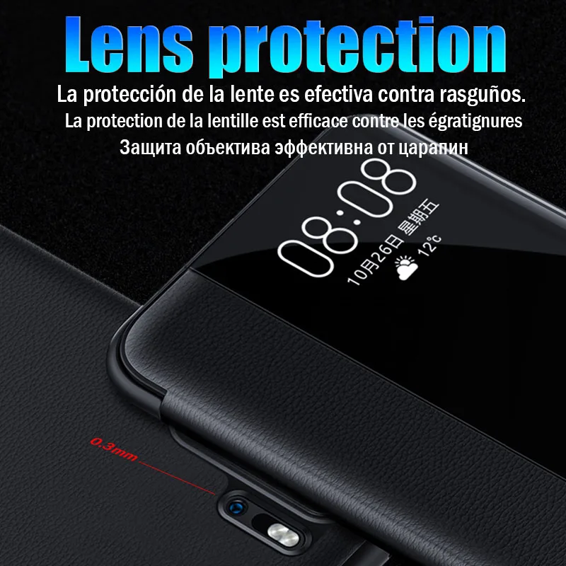 Smart View Flip Cover Odinis Telefono dėklas ant Huawei 30 lite Pro P20 P 30 20 P30pro P20pro 20pro 30pro Langą Slim Funda Sunku
