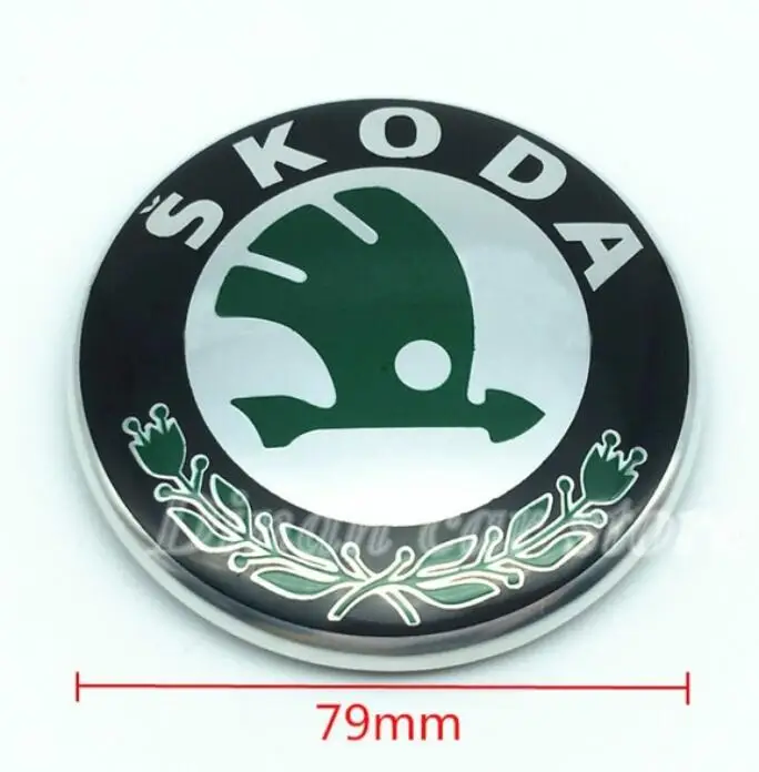 2vnt automobilio priekinio kapoto kapoto logotipas, emblema Auto galiniai ženklelis Įklija, Octavia Mk2 Fabia Puikus Yeti Greitai ROOMSTER