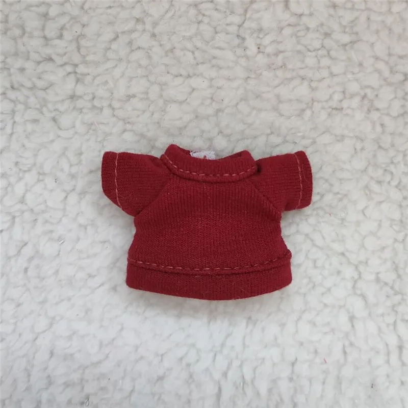 Ob11 super multi-colored trumpą rankovėmis hoodie su T-shirt 1/12 BJD Molly lėlės drabužiai kailis Lėlės priedai