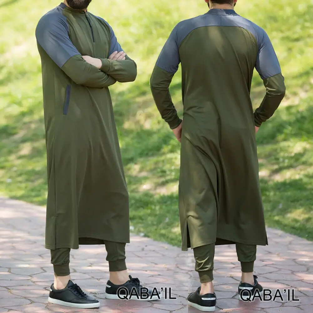 Karšto Pardavimo vyriški Thawb Artimųjų Rytų Musulmonų Arabų Islamo Skraiste Suknelė Kaftan Dubajus Maxi Thobe kaftan palaidų montavimo kaftan