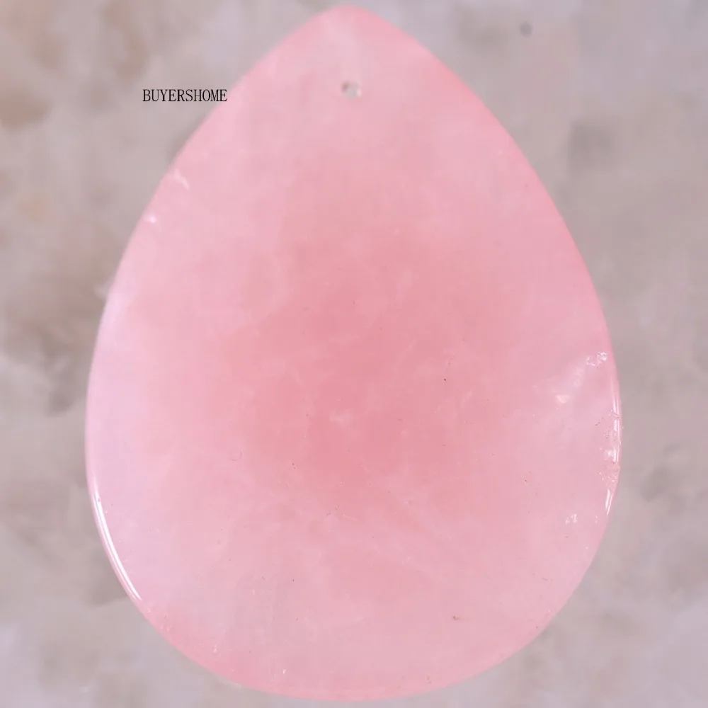 Nemokamas Pristatymas Natūralaus Akmens Vandens Lašas Rožinė Kristalų Pakabukas 1Pcs K210