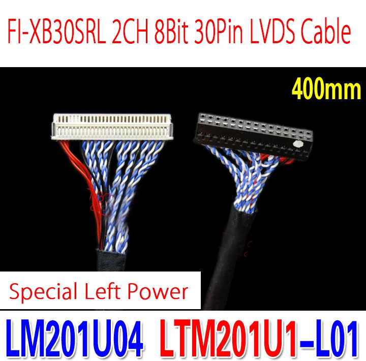 Už LM201U04 LTM201U1-L01 Specialios LVDS Laido FI-XB30SRL-HF11 30Pins D8 Dvigubai 2ch 8 bitų 1,0 mm Žingsnio į Kairę Galia LCD Valdiklis