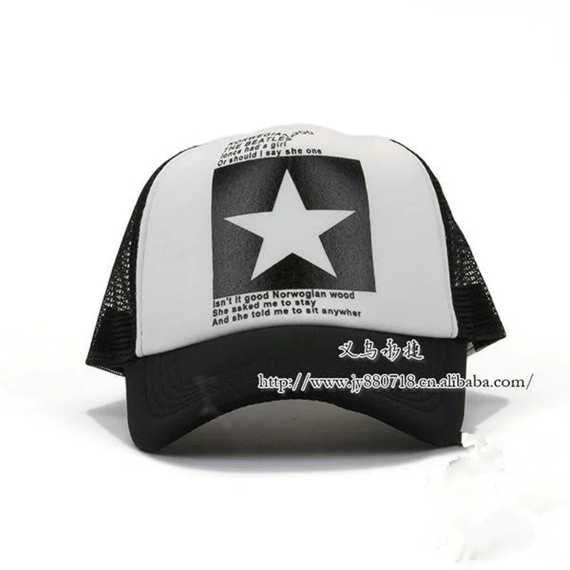 Mados nurodė Žvaigždės Prekės ženklo Beisbolo kepuraitę Lauko Beisbolo Kepurę Kvėpuojantis vyrų ir moterų Vasaros Tinklelio Bžūp Beisbolas-kepurės Gorras