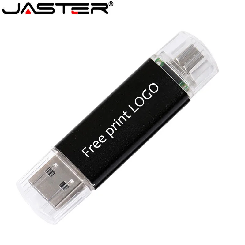JASTER USB 2.0 High Speed OTG 64GB Pen Drive USB Flash Drive, 4 GB 16 GB 32 GB, 128 GB Micro USB atmintinę(Virš 10vnt Nemokama logo)