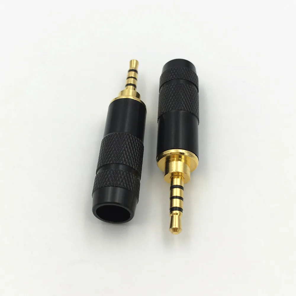 10vnt 2,5 mm 4 Polių Stereo Male Plug Lydmetalis 