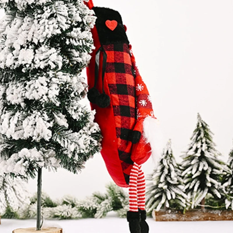 Kalėdų Kojinę Kojinės Švedijos Gnome Šalies Dovaną-Saldainių Maišelį Kabo Pakabukas Kalėdų Medžio, Židinių Apdaila