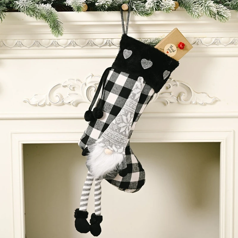 Kalėdų Kojinę Kojinės Švedijos Gnome Šalies Dovaną-Saldainių Maišelį Kabo Pakabukas Kalėdų Medžio, Židinių Apdaila