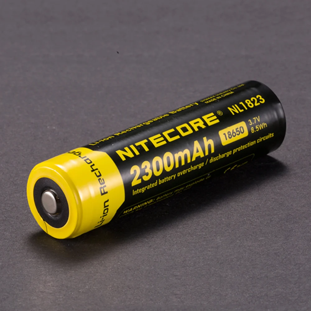 2020 Originalus NITECORE NL183/NL1823 18650 2300mAh 3.7 V, Li-ion Saugomų Įkrovimo Baterija (akumuliatorius Mygtuką Viršuje Fotoblykstės 1pc