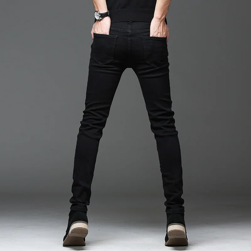 Batmo 2020 naują atvykimo aukštos kokybės atsitiktinis plonas elastingas black džinsai vyrams ,vyriški pieštuku kelnes ,liesas džinsus vyrams 2108