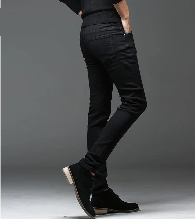 Batmo 2020 naują atvykimo aukštos kokybės atsitiktinis plonas elastingas black džinsai vyrams ,vyriški pieštuku kelnes ,liesas džinsus vyrams 2108