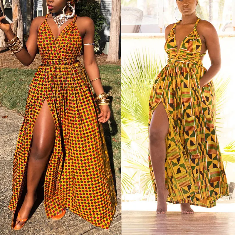 Afrikos Suknelės Moterims 2021 Mados Long Maxi Suknelė Gėlių Spausdinti heidi bazin Vestidos Dashiki Šalis Afrikos Drabužių, Apsiaustą Africaine