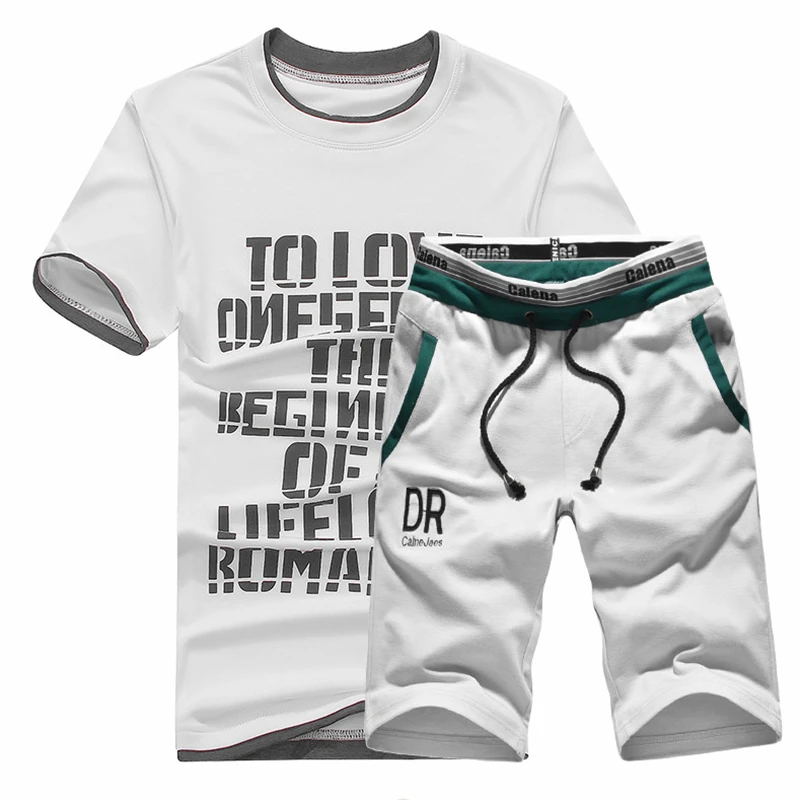 2020 Nauja, T-Shirt Rinkiniai, Laisvalaikio Marškinėlius Vyrų Vasaros Karšto Pardavimo sportiniai Kostiumai Hip-Hop Prekės ženklo Drabužių Marškinėliai Nustatyti Vyrai, 2 vnt. M-4XL