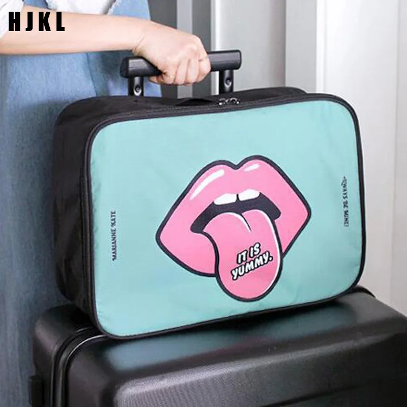 HJKL Mielas burną nešiotis maišelį naujas vežti maišelį didelių matmenų bagažas ir drabužiai nešiotis maišelį Kosmetikos krepšys
