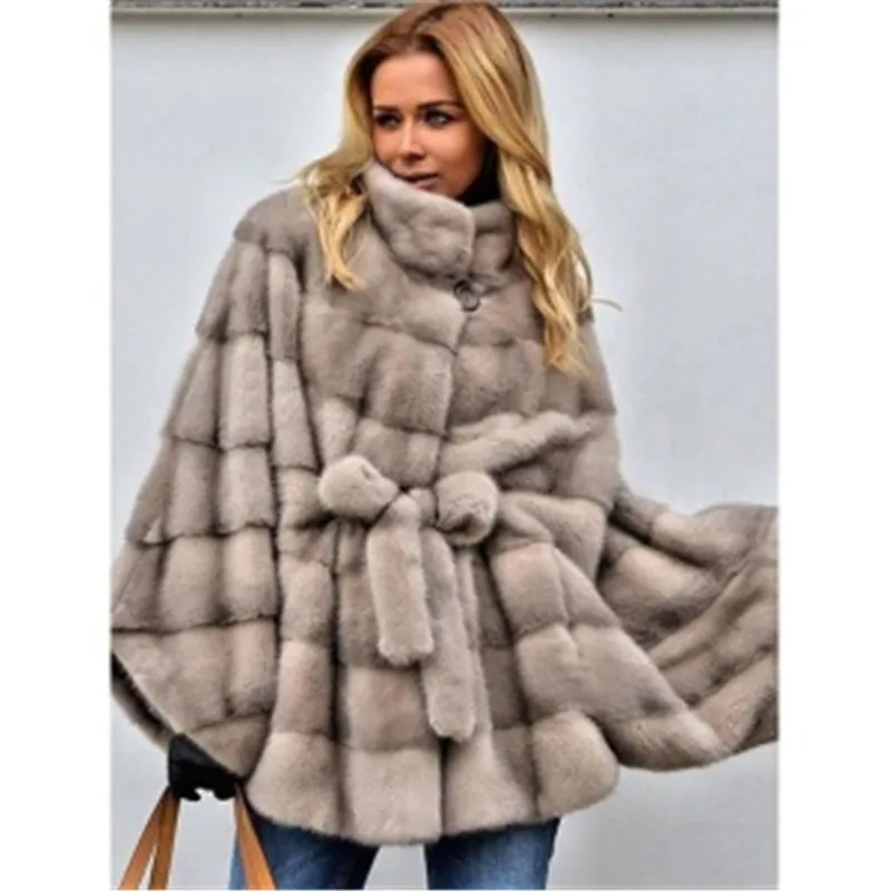 Umeko Elegantiškas Diržas Dirbtiniais Lapės Kailiniai Paltai Moterims Žiemos Mados Vidutinio Ilgio Dirbtinis Fox Fur Coat Lady Šiltas Netikrą Lapės Kailio Apsiaustu, Paltai