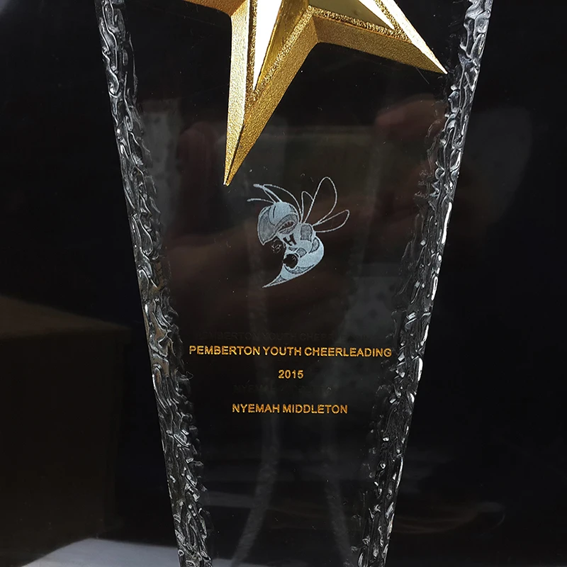 Inovacijų Kristalų StarTrophy Apdovanojimai Cheerleader Komandos Sporto Varžybų Amatų Suvenyrai