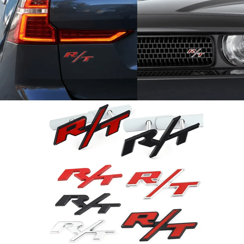 R/T Logotipą Dodge RAM Kelionę Jcuv Įkroviklis Challenger Kalibro Nitro Lieti Automobilio Priekinės Grotelės Emblema Kėbulo Lipdukas Stilius