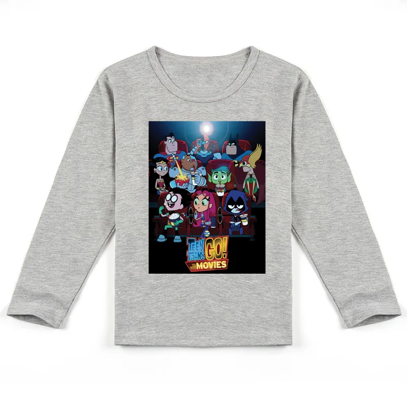 Z&Y 2-16Y 2020 m. Vaikų Megztiniai Berniukams, Mergaitėms ilgomis Rankovėmis Viršūnes Vaikų Rudens Teen Titans Eiti Marškinėliai Vaikams Megztinis Palaidinė
