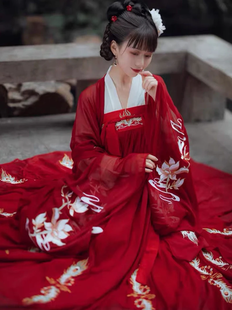 Tradicinis kinų Hanfu suknelė, Kostiumas Senovės Dinastijos cosplay hanfu kinijos Hanfu moterų Apranga Etape Suknelė Liaudies Šokių Kostiumas