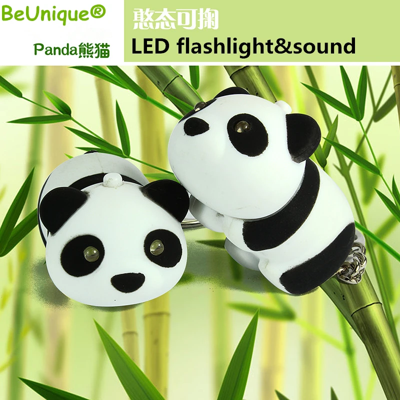 Mielas Mielas Kūdikio Pilvuką Panda LED keychain garso ir skleidžia šviesą reklaminės dovanos, Rankinės Dekoro mini žibintuvėlis paketų prižiūrėtojų raktinę Didmeninės