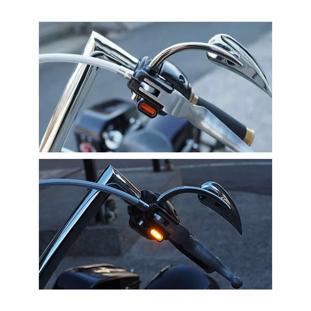 Rankenos LED Gabaritiniai Žibintai Posūkio Signalo Harley Sportster Turistinis Softail Mechaninė Sankaba Hidraulinė Sankaba