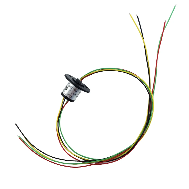 Micro Slydimo Žiedas 2/4 Kanalo 2A 12,5 mm ConductiveElectric Kolektorius, 360 Laipsnių Sukimosi Slydimo Žiedas