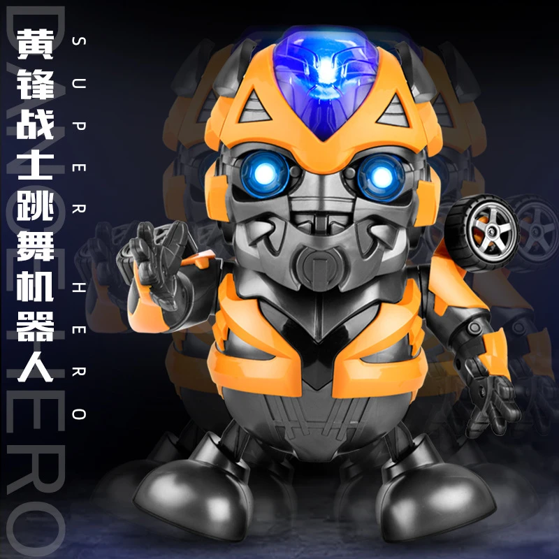 Kūrybinės šviesos muzika, šokių robotas žaislas kamane robotas veiksmų simbolių anime modelis žaislai vaikams dovanos naujausias
