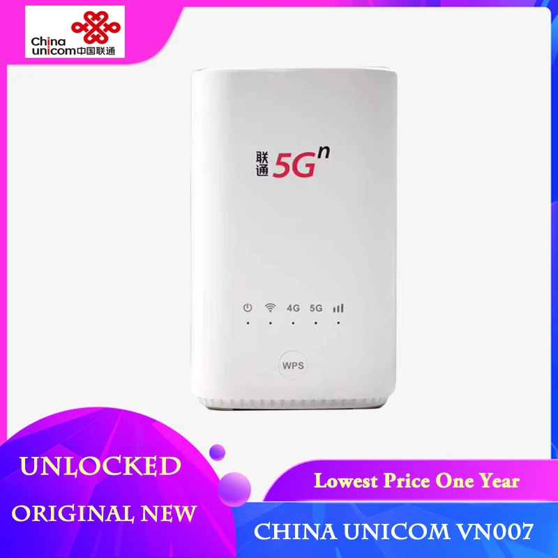 Naujas China Unicom VN007 Su Sim Kortele 2.3 Gbps Belaidžio MEZON Pro Paramos 5G NSI/SA NR n1/n3/n8/n20/n21/n77/n78/n79 4G LTE Band1/3/8