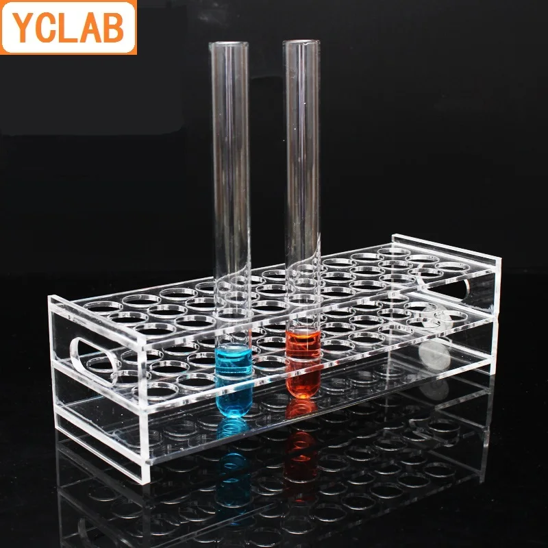 YCLAB 15.5 mm * 30Holes Mėgintuvėlį Stovo Akrilo Organinis Stiklas PMMA polimetilmetakrilatą Lab Plasticware