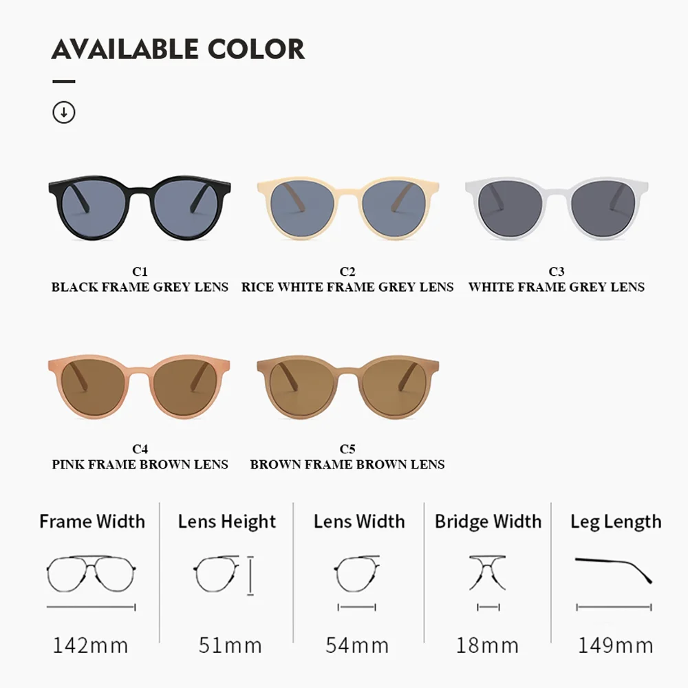 LongKeeper Apvalūs Akiniai nuo saulės Moterų Mados Prekės ženklo Dizaineris Derliaus Cat Eye Juodi Saulės Akiniai Ponios Atspalvį UV400 Akiniai Oculos